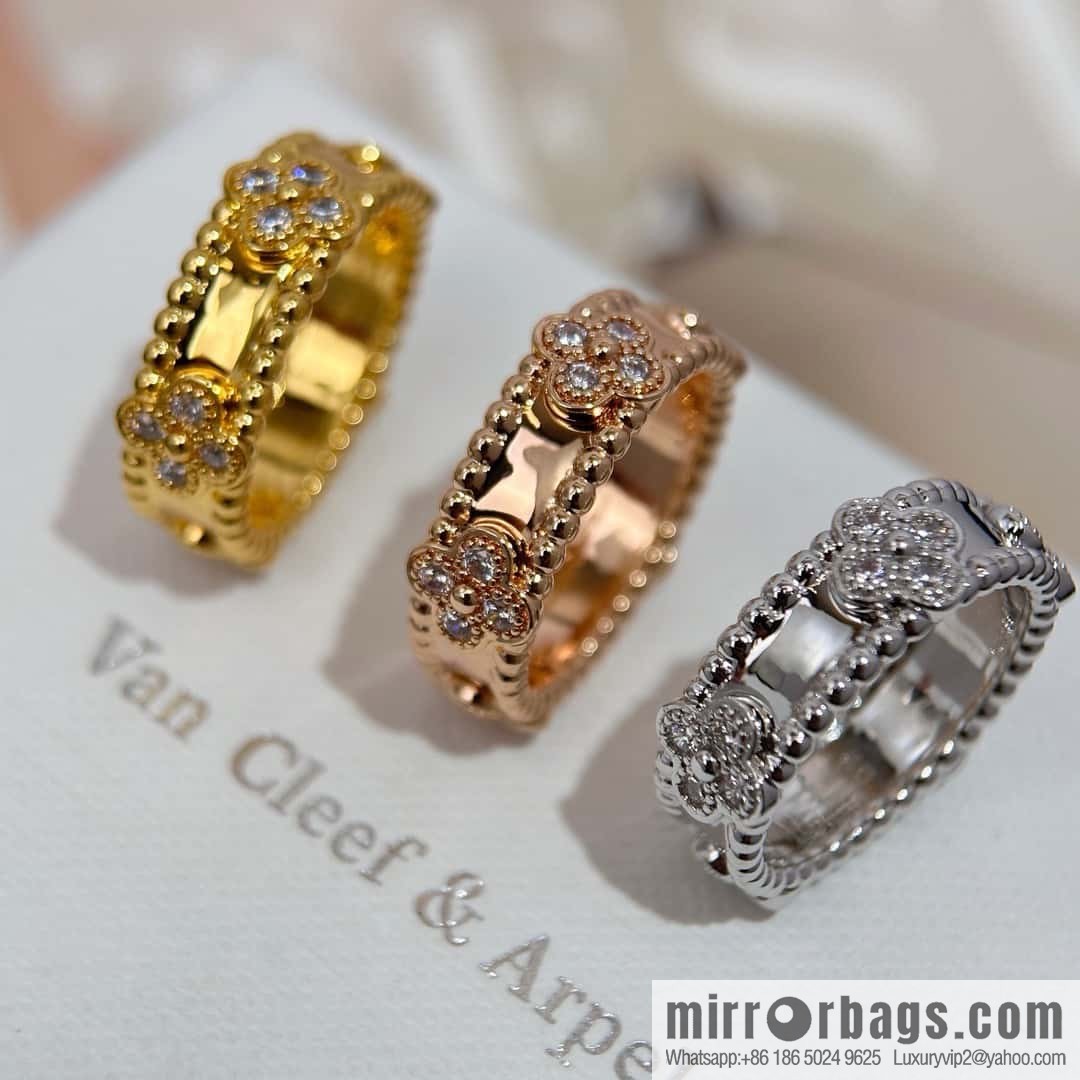❗️New ❗️ ☀️ Van Cleef & Arpels PERLEE Collection Perlee sweet clovers Kaleidoscope Clover Ring ☀️