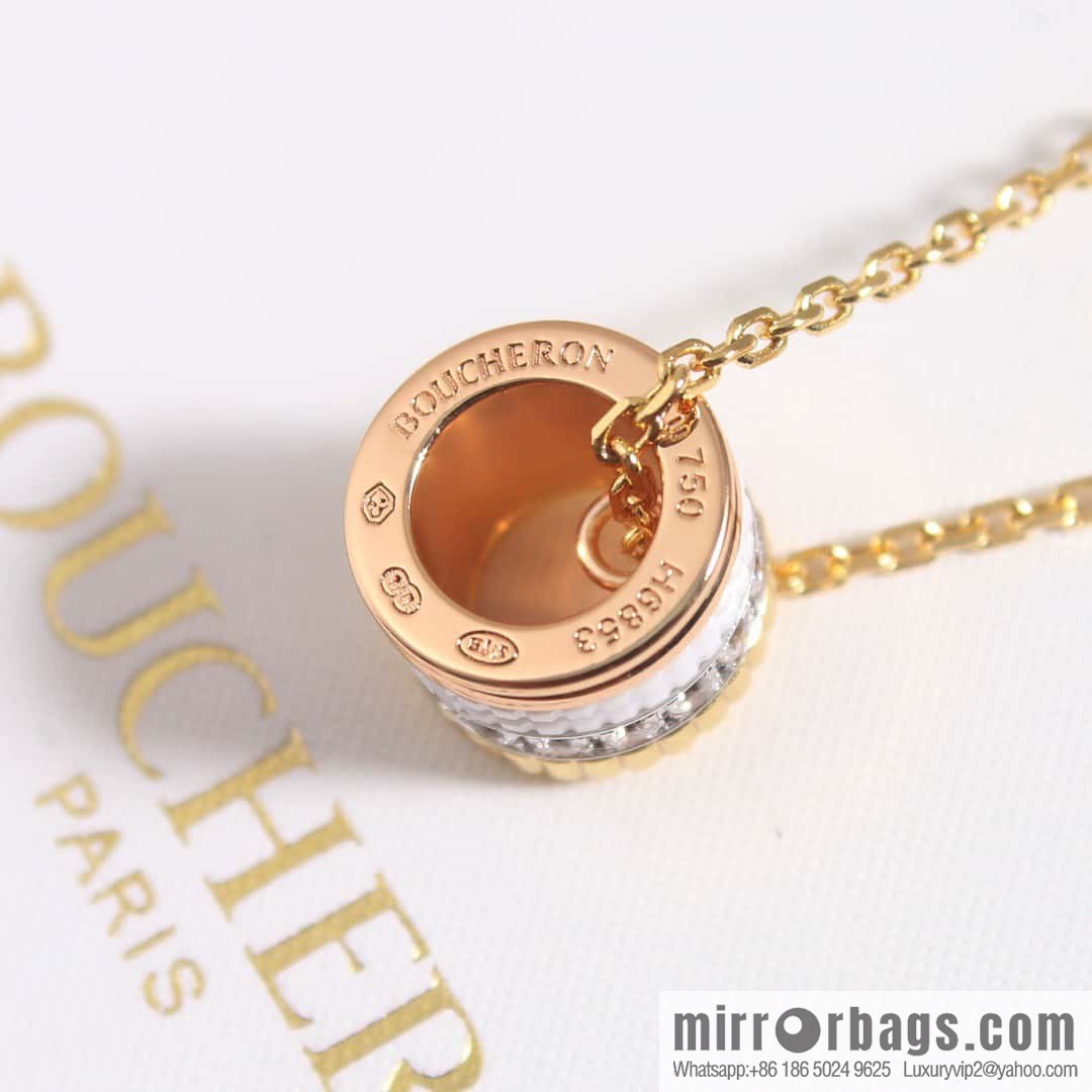 ☀New BOUCHERON/Boucheron Quatre Classique series, the same as Zhou Dongyu, ceramic necklace
