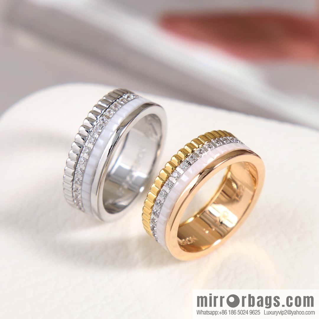 ☀New BOUCHERON/Boucheron Quatre Classique Ceramic Ring