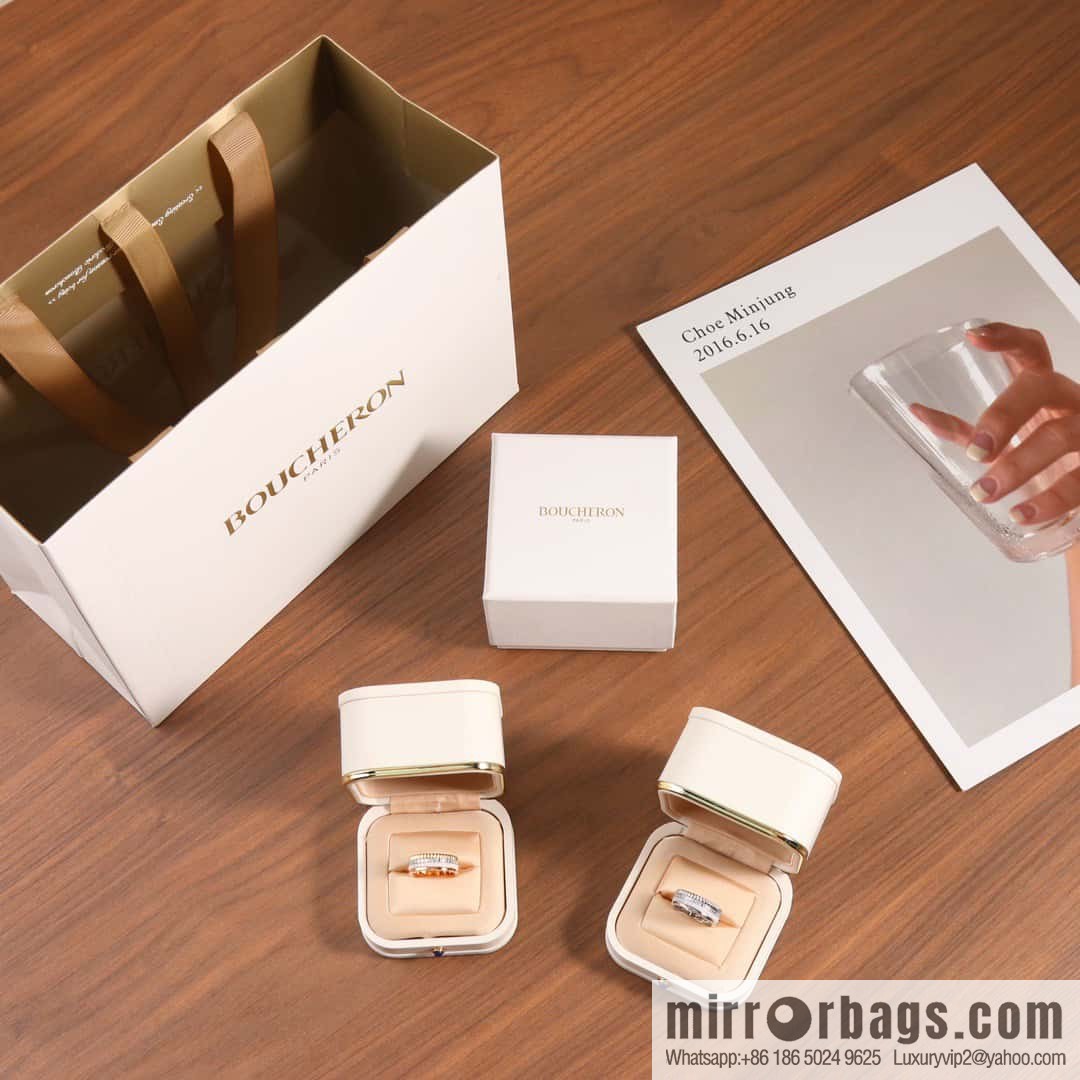 ☀New BOUCHERON/Boucheron Quatre Classique Ceramic Ring