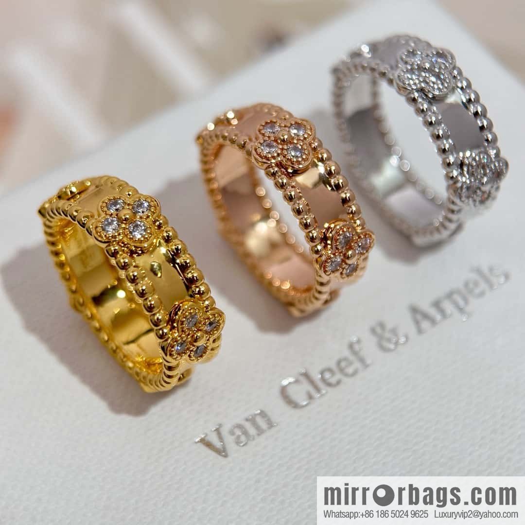 ❗️New ❗️ ☀️ Van Cleef & Arpels PERLEE Collection Perlee sweet clovers Kaleidoscope Clover Ring ☀️