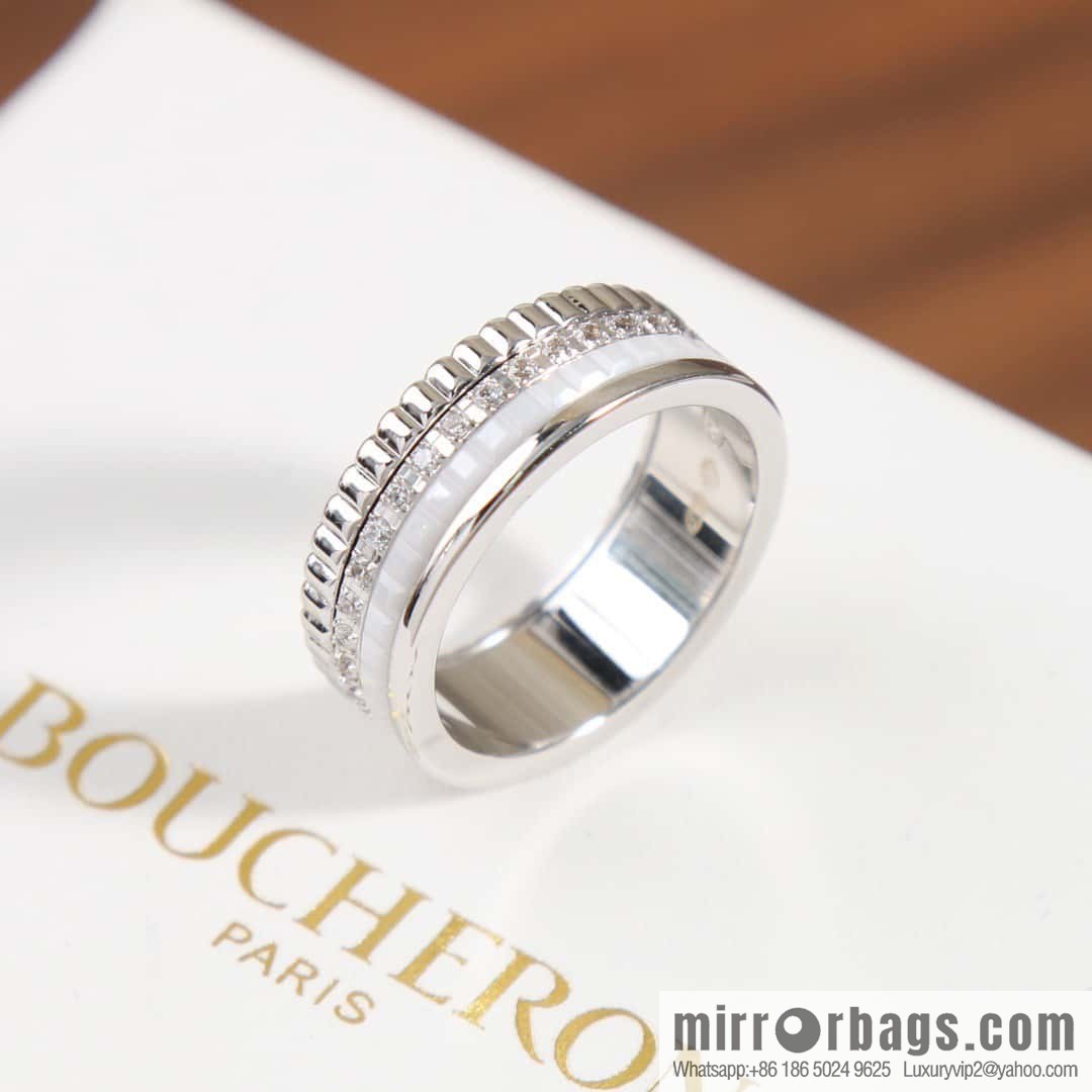 ☀New BOUCHERON/Boucheron Quatre Classique Ceramic Ring