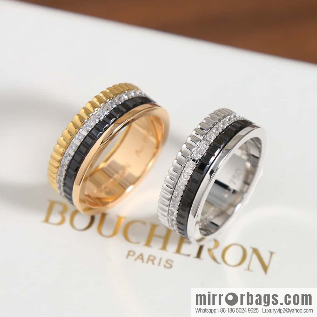 ☀New BOUCHERON/Boucheron Quatre Classique Ceramic Ring