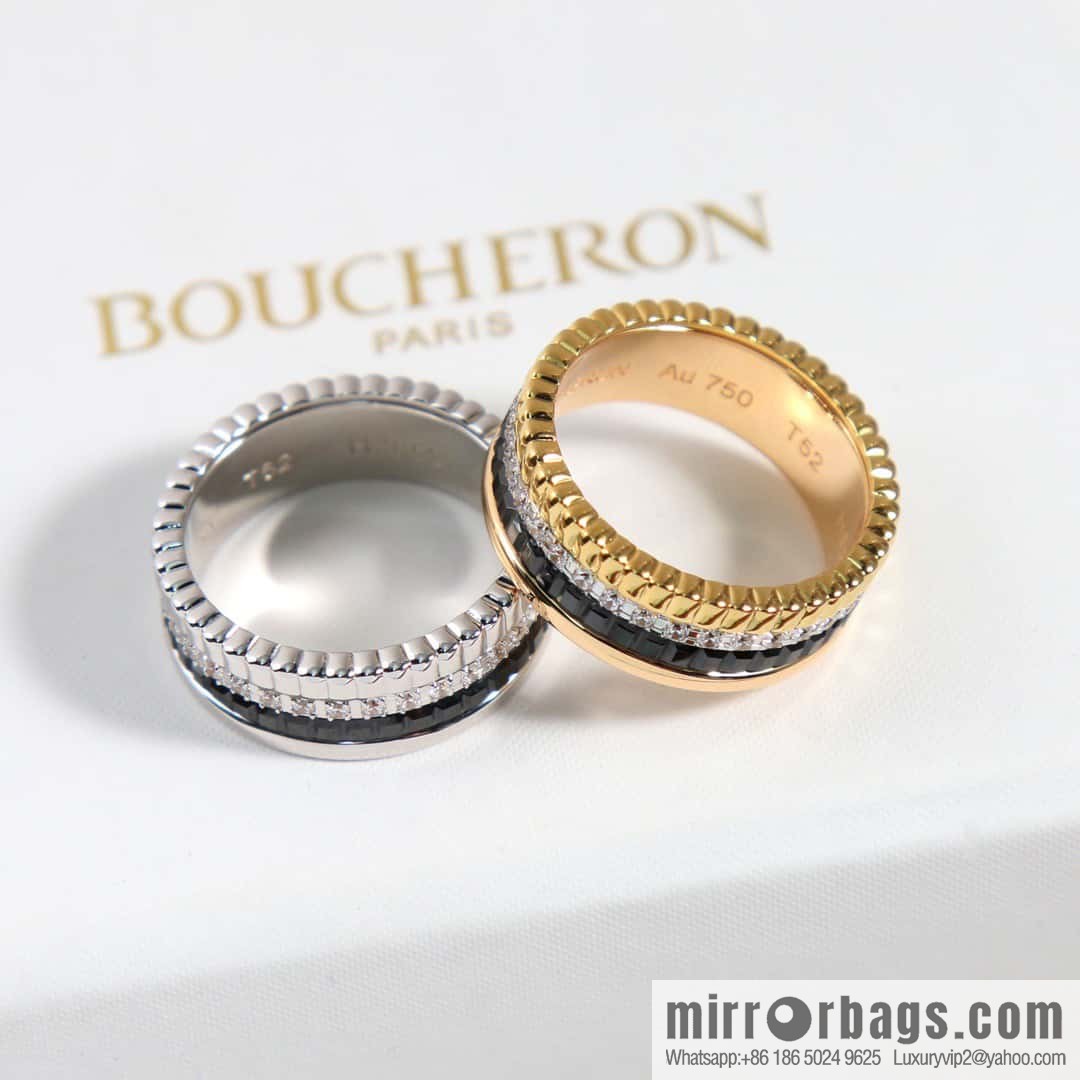☀New BOUCHERON/Boucheron Quatre Classique Ceramic Ring