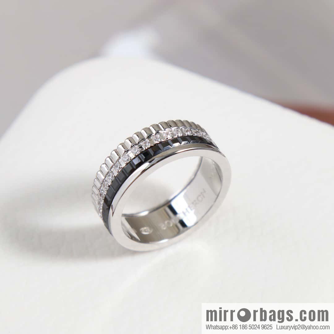 ☀New BOUCHERON/Boucheron Quatre Classique Ceramic Ring