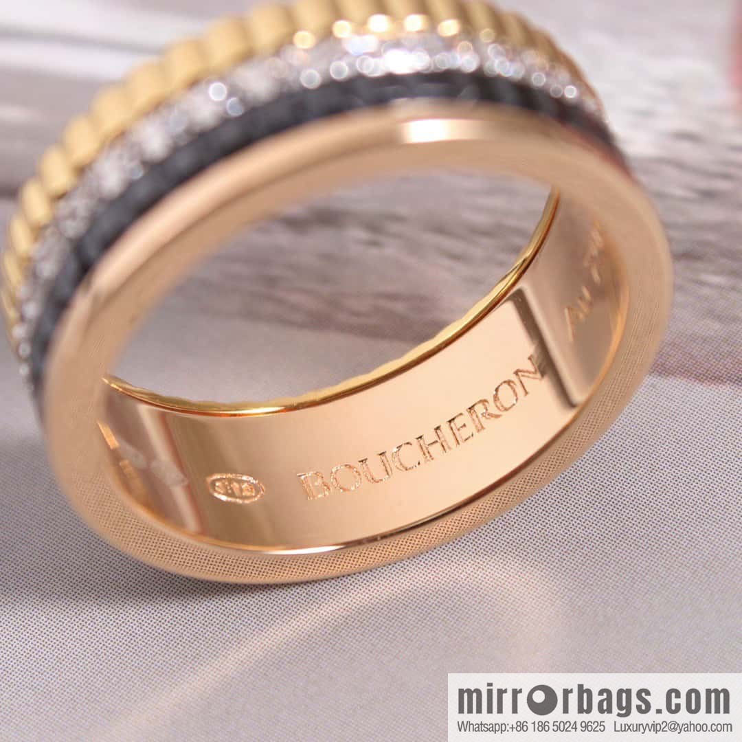 ☀New BOUCHERON/Boucheron Quatre Classique Ceramic Ring