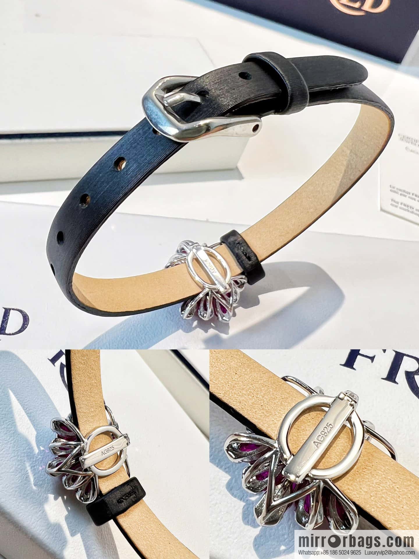 [Haute Couture] Specially customized silk cowhide wristband 🔥 flower wristband bracelet