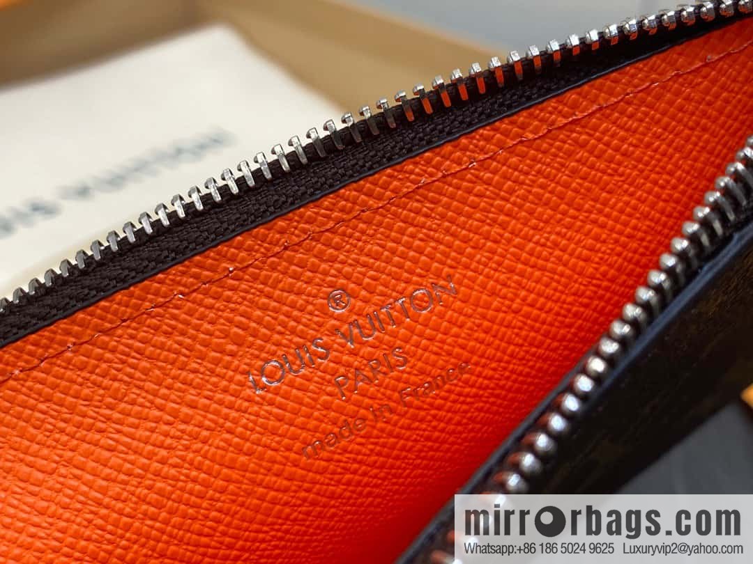 [Premium‑quality] M82908 monogram orange, card clip wallet series, this Coin card holder