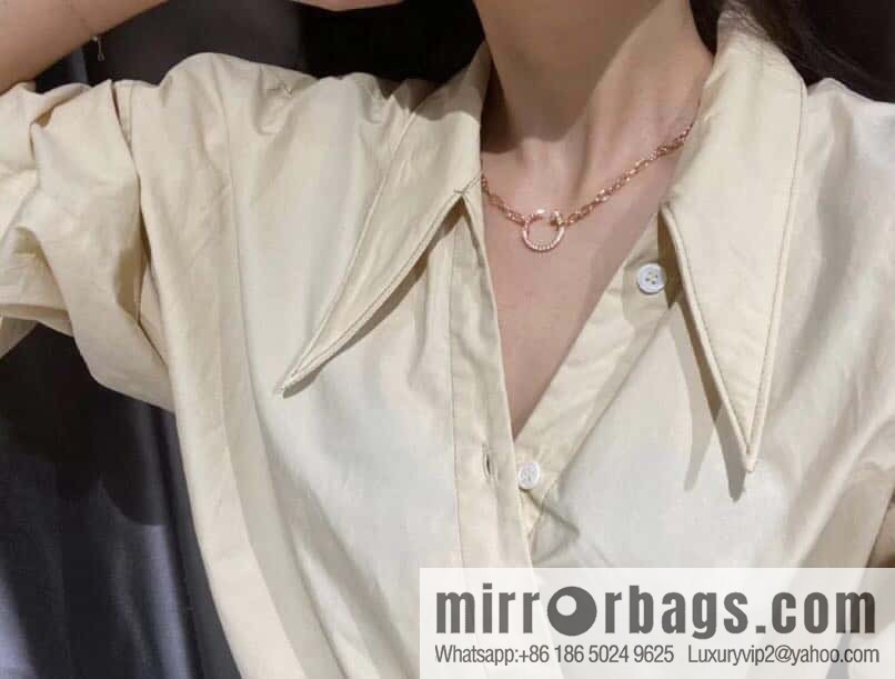 ❗New ❗ ☀ one to one Seiko version ☀ Cartier Cartier new full diamond nail necklace ☀