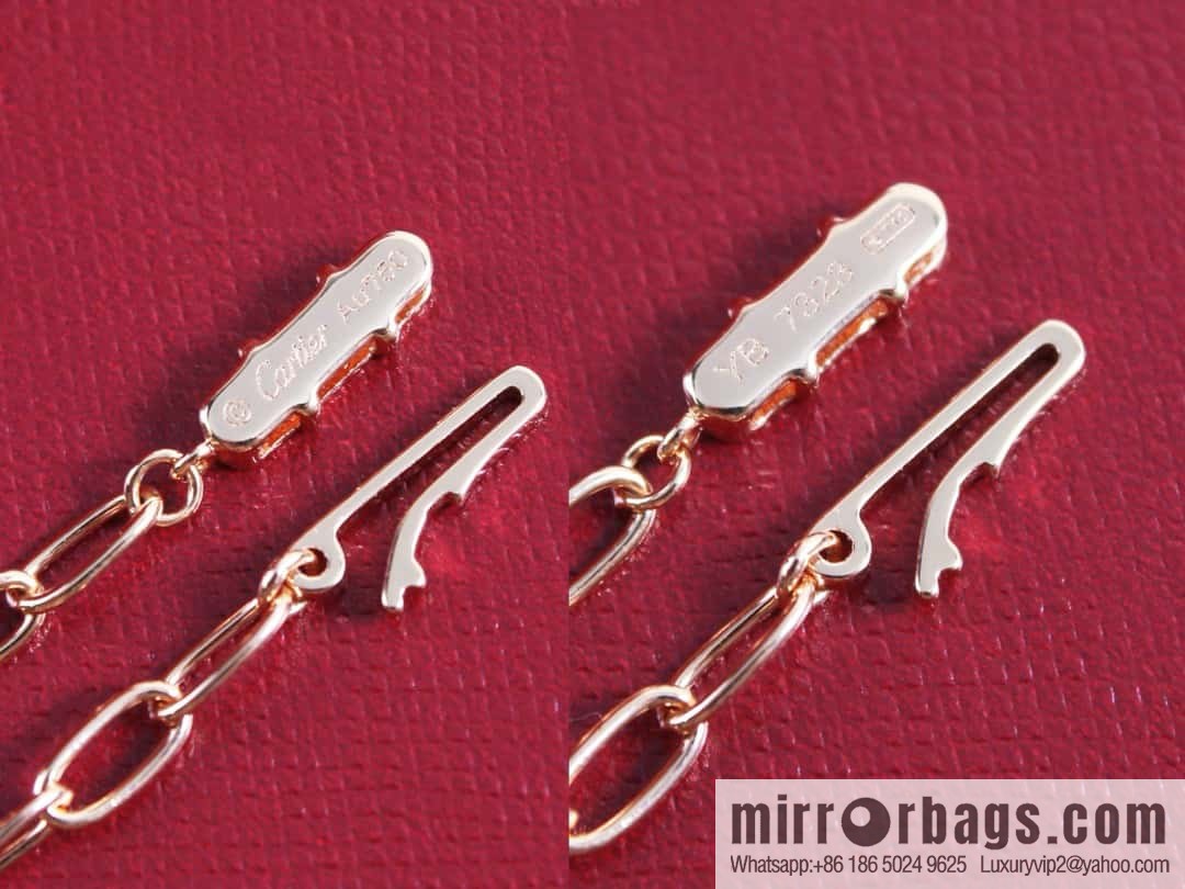 ❗New ❗ ☀ one to one Seiko version ☀ Cartier Cartier new full diamond nail necklace ☀