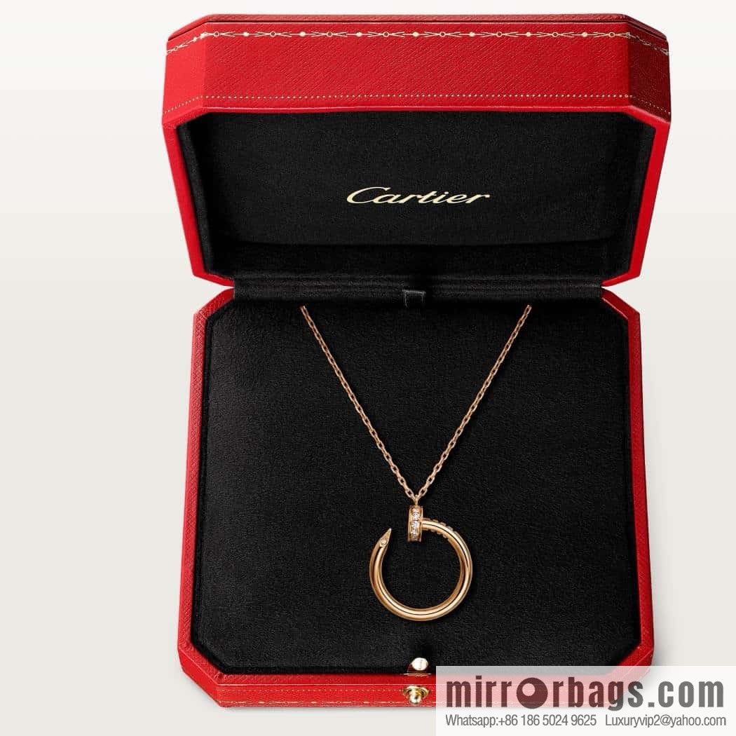 ❗New ❗ ☀ one to one Seiko version ☀ Cartier Cartier glossy, full of diamonds, nail necklace ☀