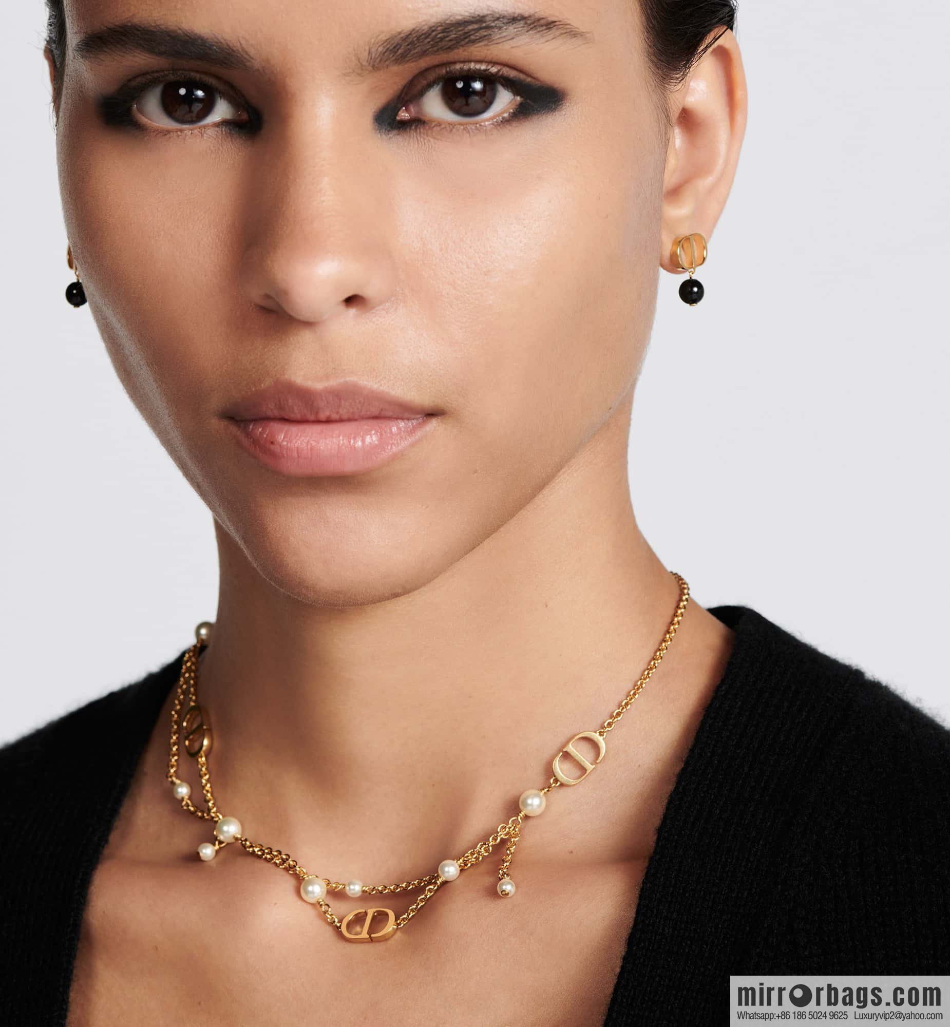 New ☑️ Dior gold CD fringed necklace, bracelet
