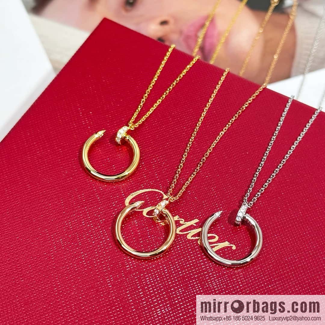 ❗New ❗ ☀ one to one Seiko version ☀ Cartier Cartier glossy, full of diamonds, nail necklace ☀
