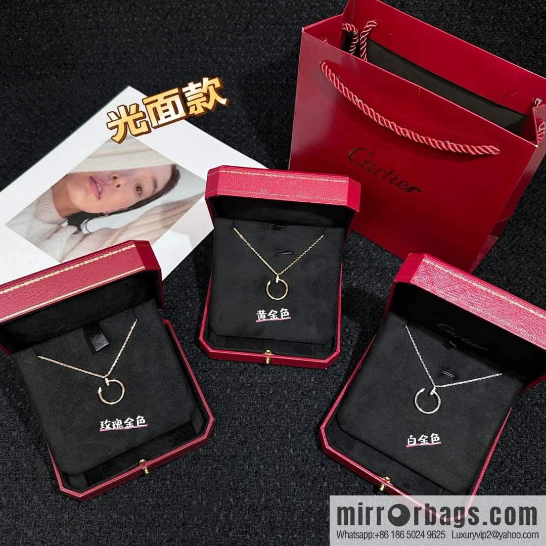 ❗New ❗ ☀ one to one Seiko version ☀ Cartier Cartier glossy, full of diamonds, nail necklace ☀