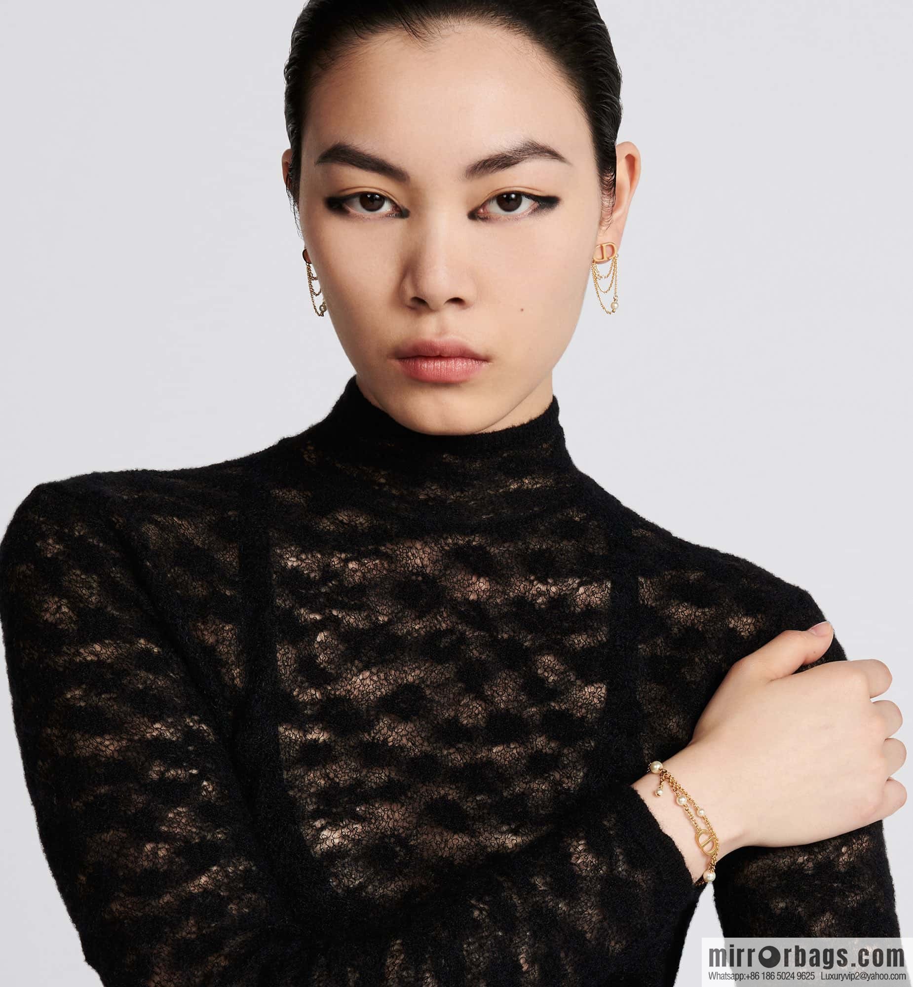 New ☑️ Dior gold CD fringed necklace, bracelet