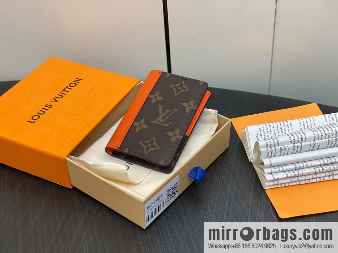 [Premium‑quality] M82955 monogram orange, card holder wallet series, this Coin card holder, pocket card holder