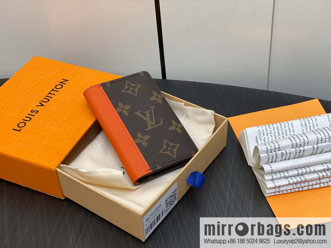 [Premium‑quality] M82955 monogram orange, card holder wallet series, this Coin card holder, pocket card holder