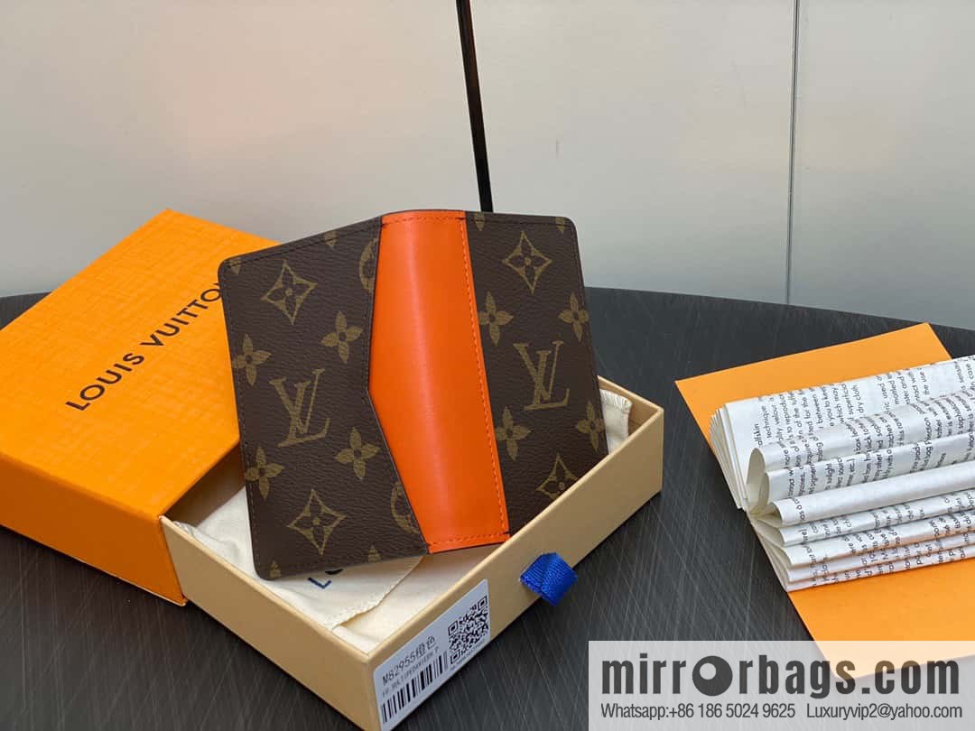 [Premium‑quality] M82955 monogram orange, card holder wallet series, this Coin card holder, pocket card holder