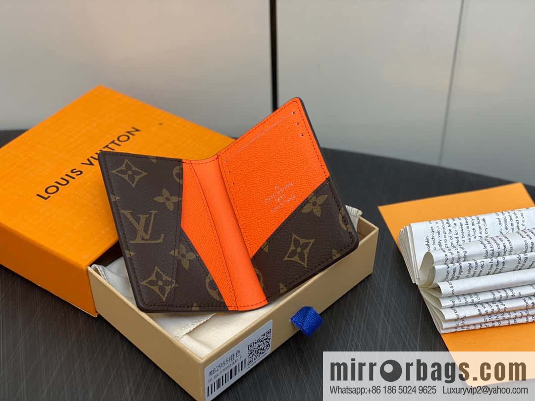 [Premium‑quality] M82955 monogram orange, card holder wallet series, this Coin card holder, pocket card holder