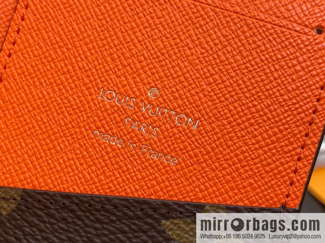 [Premium‑quality] M82955 monogram orange, card holder wallet series, this Coin card holder, pocket card holder