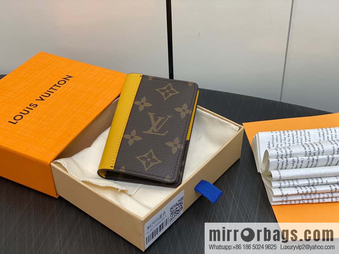 [Premium‑quality] M82955 monogram yellow, card holder wallet series, this Coin card holder, pocket card holder
