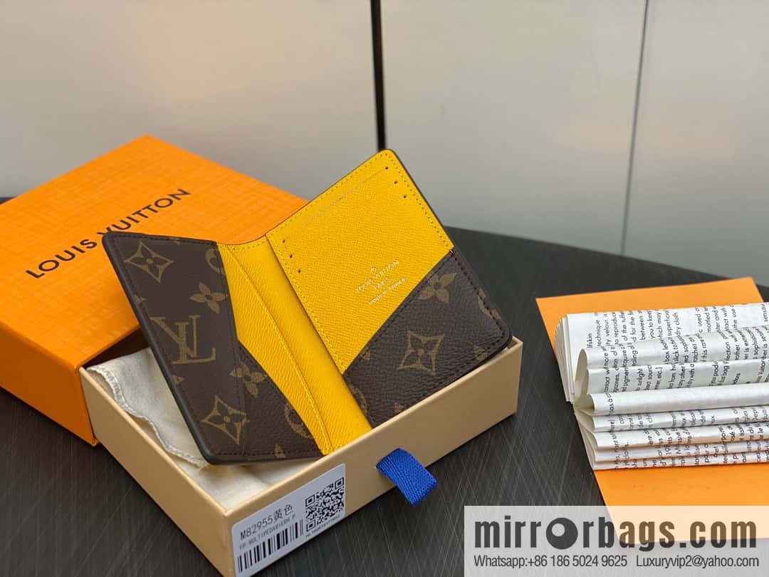 [Premium‑quality] M82955 monogram yellow, card holder wallet series, this Coin card holder, pocket card holder