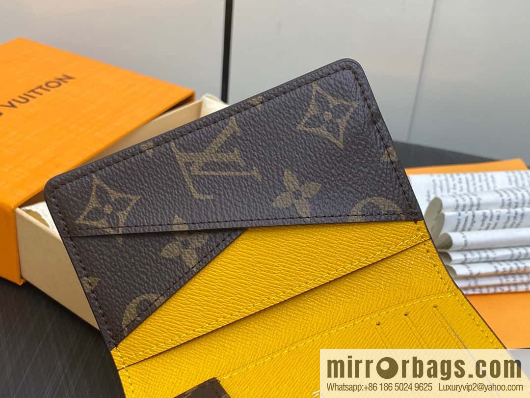 [Premium‑quality] M82955 monogram yellow, card holder wallet series, this Coin card holder, pocket card holder