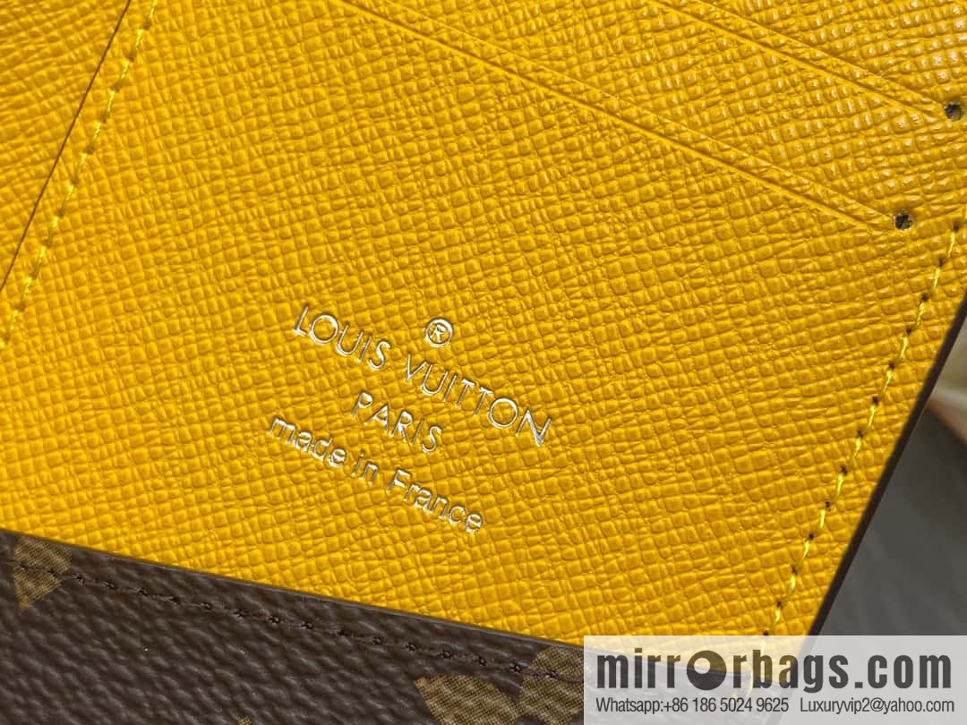 [Premium‑quality] M82955 monogram yellow, card holder wallet series, this Coin card holder, pocket card holder
