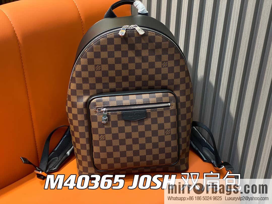 [Premium‑quality] M40365 coffee grid backpack series JOSH backpack M45349 M40365