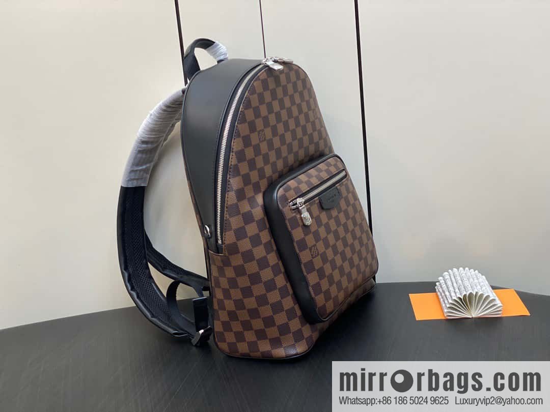 [Premium‑quality] M40365 coffee grid backpack series JOSH backpack M45349 M40365