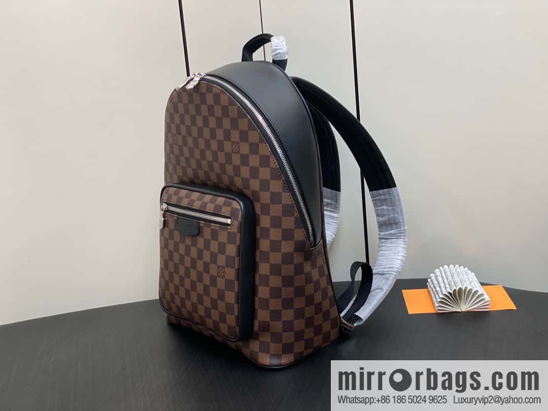[Premium‑quality] M40365 coffee grid backpack series JOSH backpack M45349 M40365