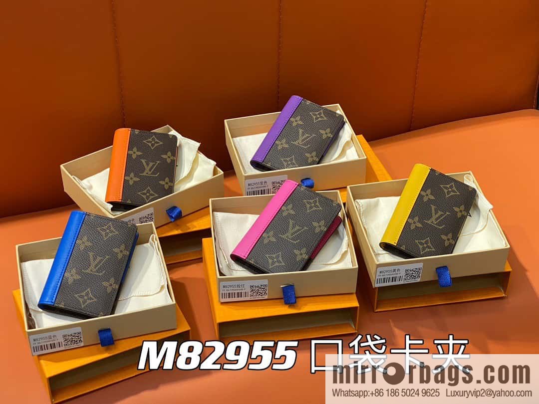 [Premium‑quality] M82955 monogram yellow, card holder wallet series, this Coin card holder, pocket card holder