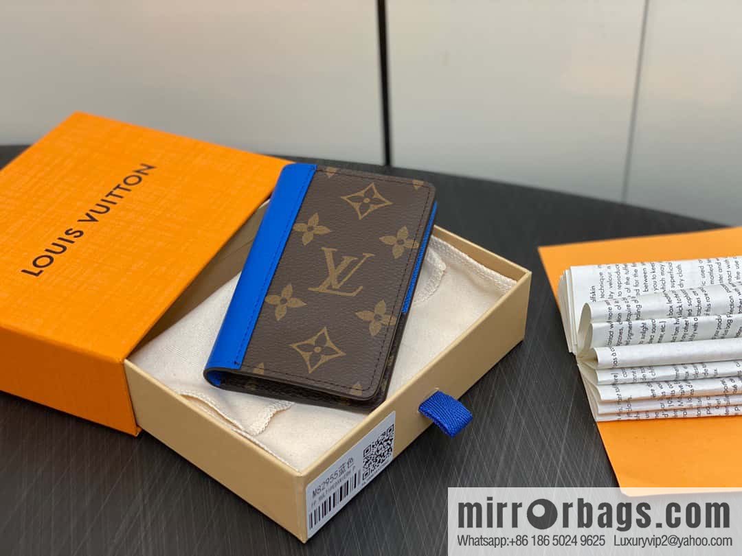 [Premium‑quality] M82955 monogram blue card holder wallet series, this Coin card holder, pocket card holder