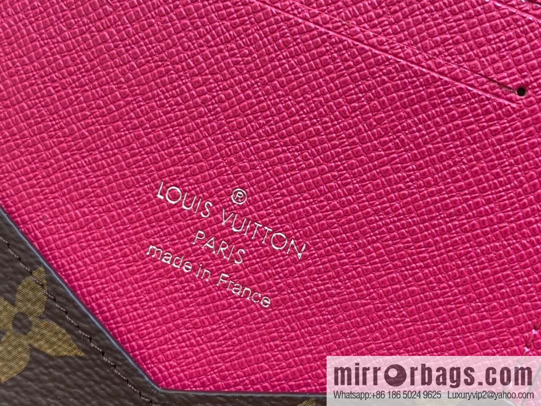 [Premium‑quality] M82862 monogram plum red, passport holder wallet series, passport protective cover