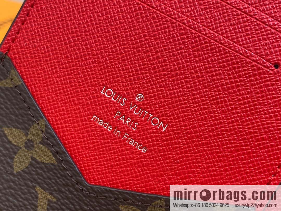 [Premium‑quality] M82862 monogram red, passport holder wallet series, passport protective cover