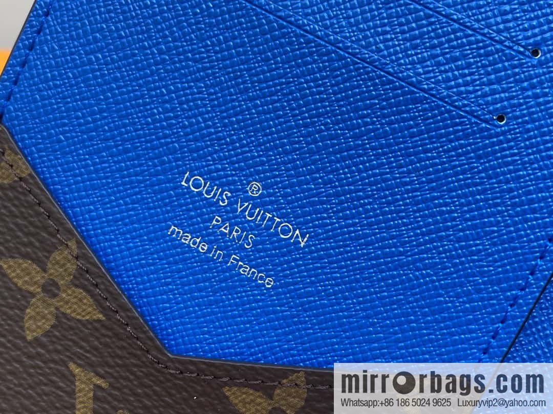 [Premium‑quality] M82862 monogram blue, passport holder wallet series, passport protective cover