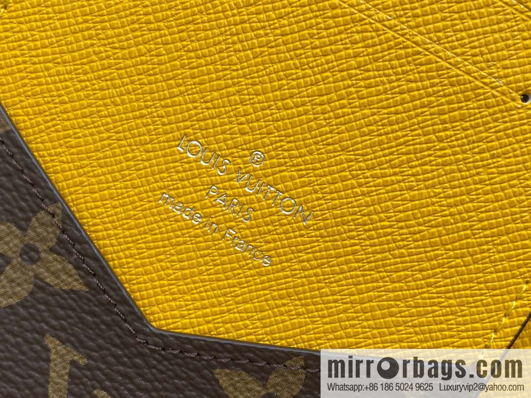 [Premium‑quality] M82862 monogram yellow, passport holder wallet series, passport protective cover