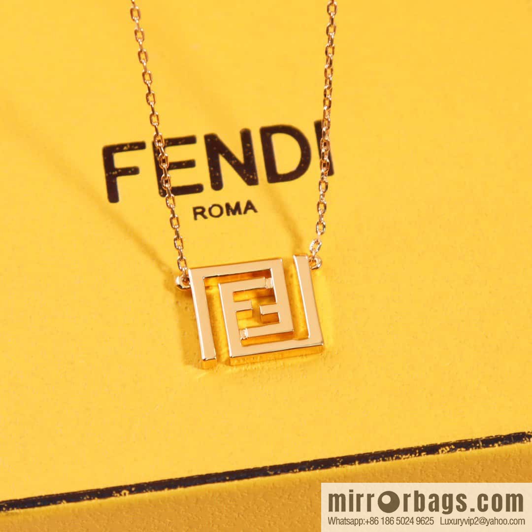 ☀New FENDI Fendi Double F Necklace ☀
