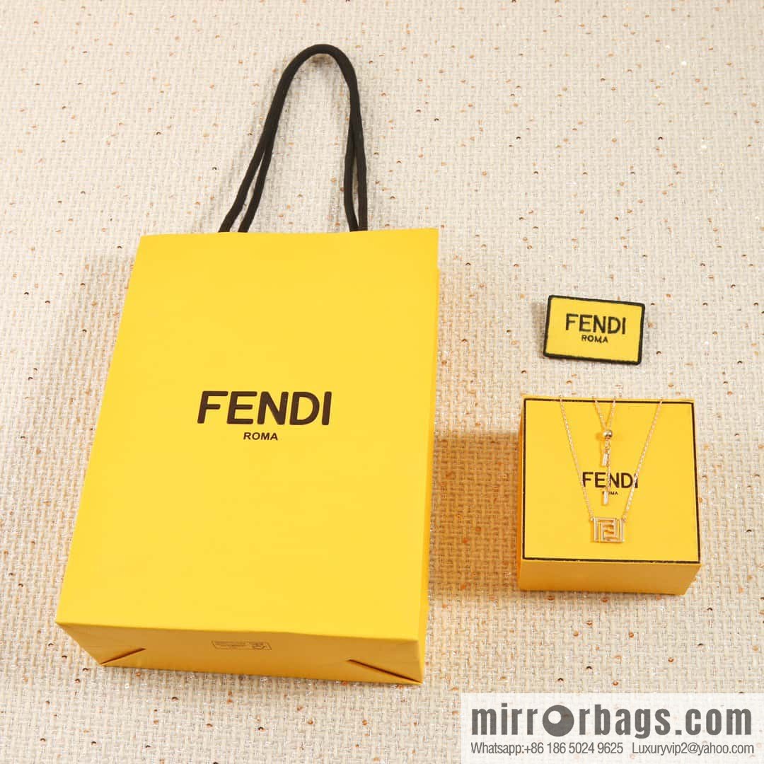 ☀New FENDI Fendi Double F Necklace ☀