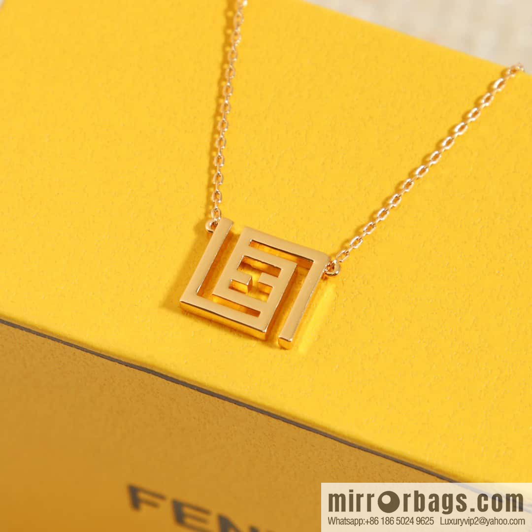☀New FENDI Fendi Double F Necklace ☀