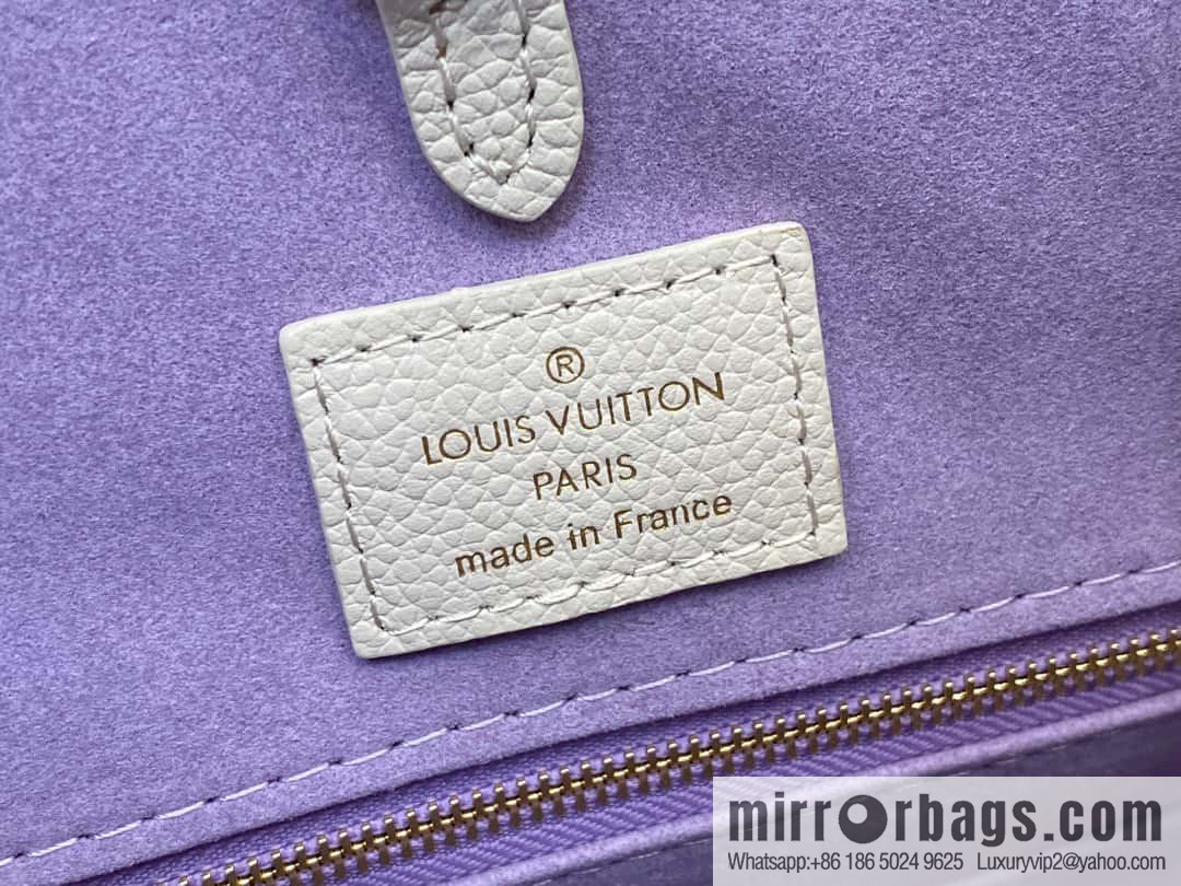 [Boutique‑grade] M23937 taro milk tea purple M45595 full leather square bag series On the go tote bag