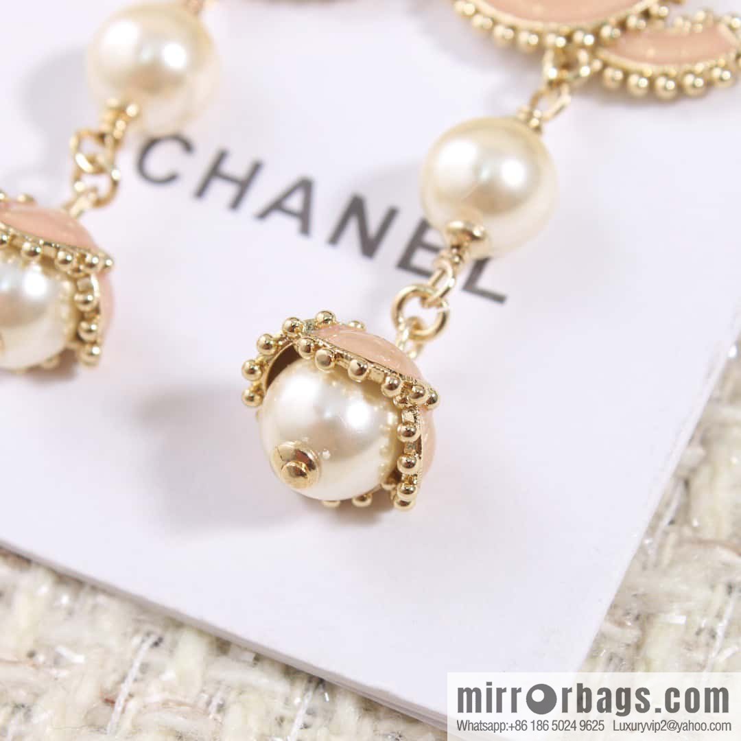☀️New ☑️ Chanel C3 double c pearl oil stud earrings ☀️