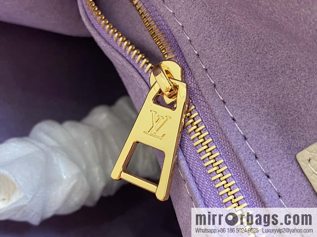 [Boutique‑grade] M23937 taro milk tea purple M45595 full leather square bag series On the go tote bag