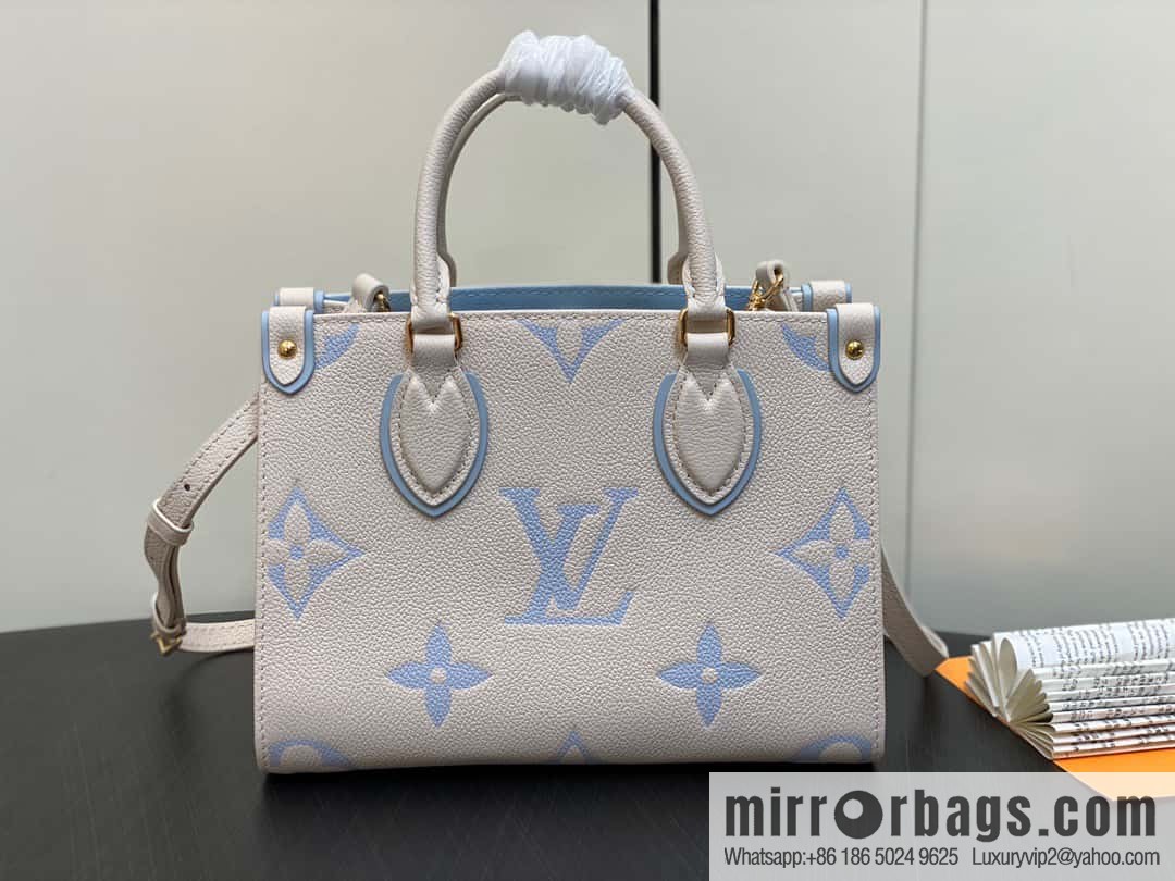 [Boutique‑grade] M45653 blueberry milk M46833 M46569 full leather square bag series, this OnTheGo small handbag.