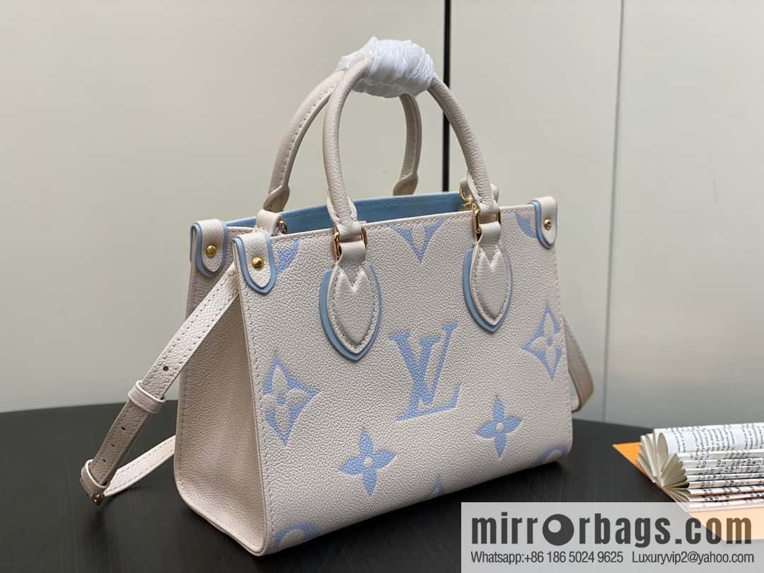 [Boutique‑grade] M45653 blueberry milk M46833 M46569 full leather square bag series, this OnTheGo small handbag.