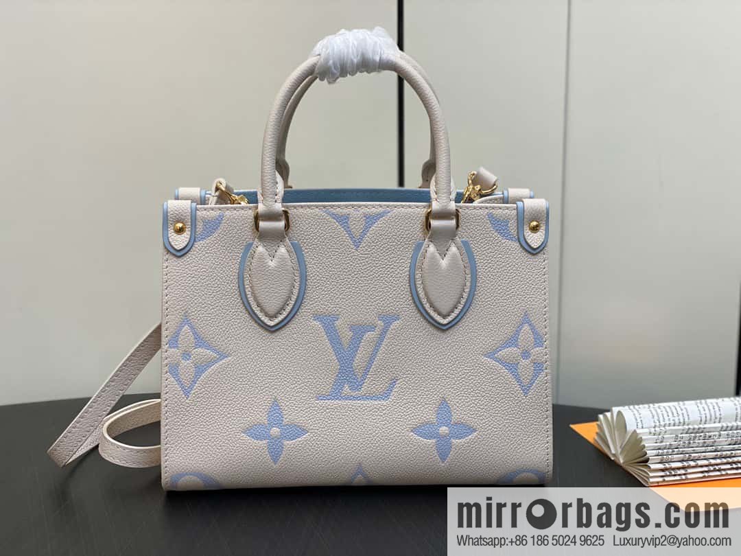 [Boutique‑grade] M45653 blueberry milk M46833 M46569 full leather square bag series, this OnTheGo small handbag.