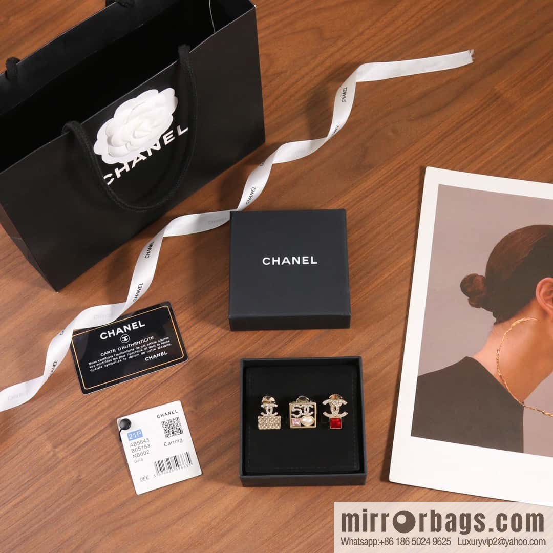 [Three in one] ☀️ new ☑️ Chanel double c bag square diamond three-piece brooch ☀️