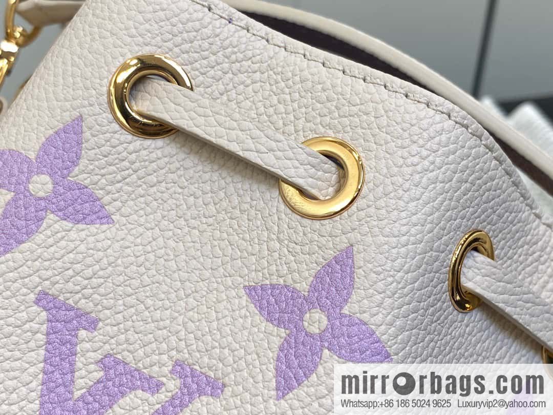 [Boutique‑grade] M82933 taro milk tea purple, full leather mini Nano Noé bucket bag M81626 M46291 Nano Noé handbag