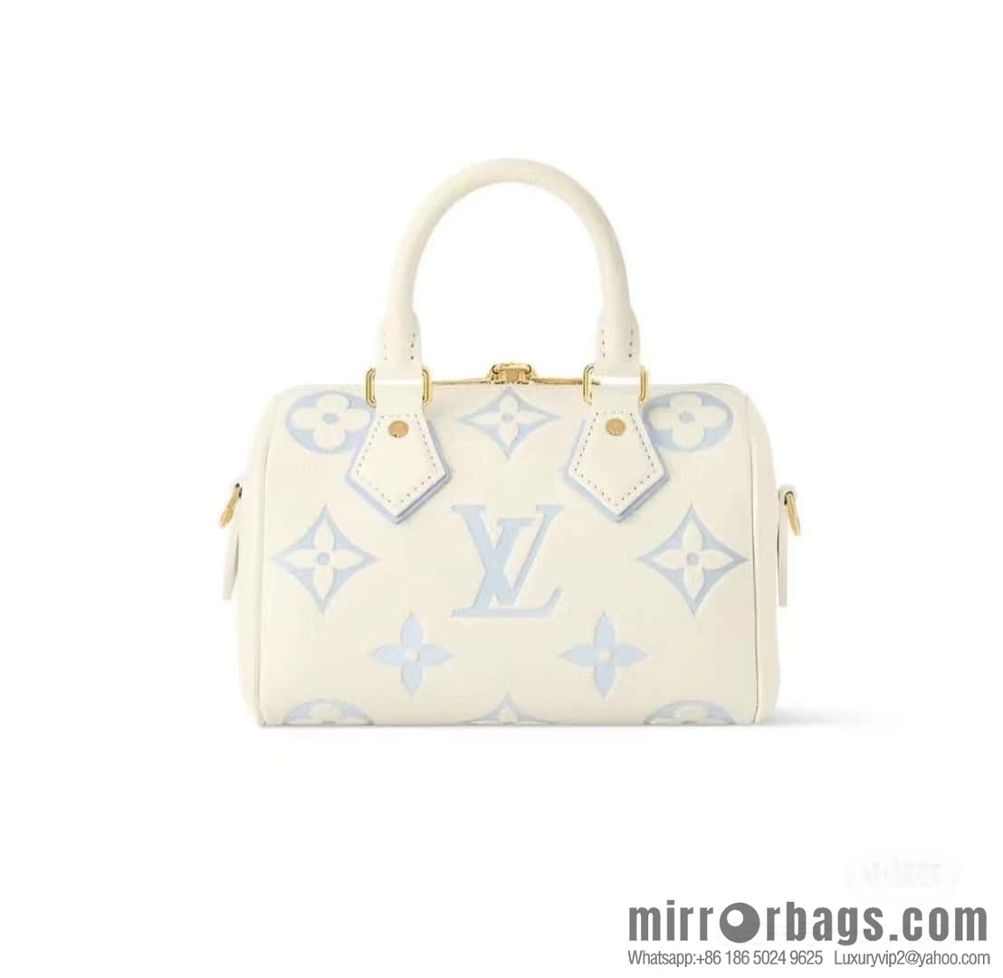 [Premium‑quality] M46397 blueberry milk, full leather speedy pillow bag series Speedy Bandoulière 20 handbag