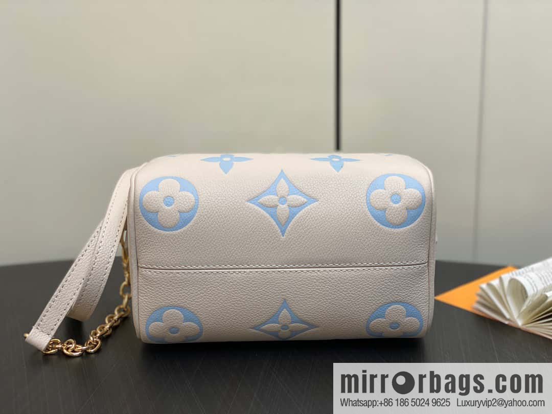 [Premium‑quality] M46397 blueberry milk, full leather speedy pillow bag series Speedy Bandoulière 20 handbag